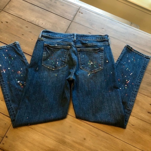 𝅺loft Paint Splatter boyfriend jeans - Picture 5 of 7